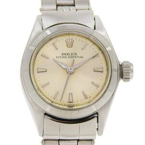 ROLEX Oyster perpetual Watches 6623 Thunderbird Bezel SilverDial Stainless...